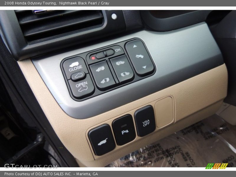 Nighthawk Black Pearl / Gray 2008 Honda Odyssey Touring