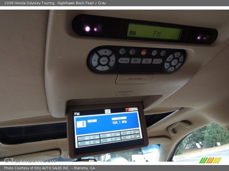 Nighthawk Black Pearl / Gray 2008 Honda Odyssey Touring