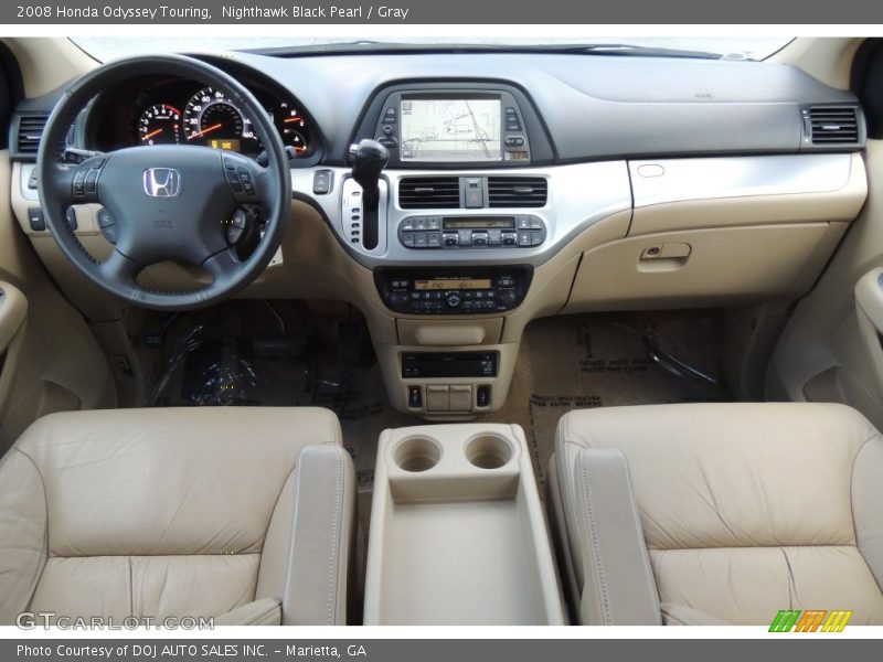Nighthawk Black Pearl / Gray 2008 Honda Odyssey Touring