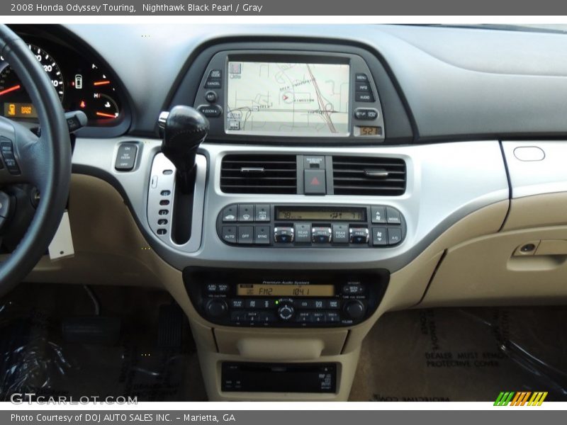 Nighthawk Black Pearl / Gray 2008 Honda Odyssey Touring