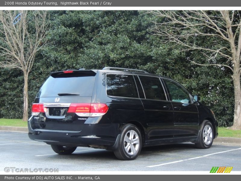 Nighthawk Black Pearl / Gray 2008 Honda Odyssey Touring