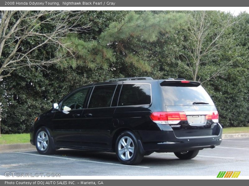Nighthawk Black Pearl / Gray 2008 Honda Odyssey Touring