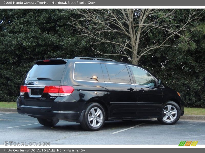 Nighthawk Black Pearl / Gray 2008 Honda Odyssey Touring