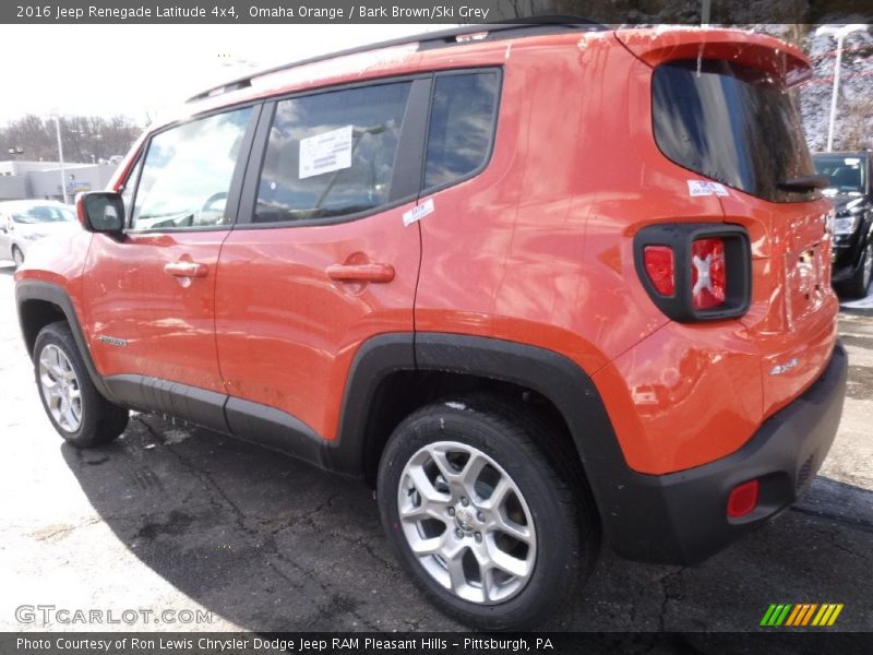 Omaha Orange / Bark Brown/Ski Grey 2016 Jeep Renegade Latitude 4x4