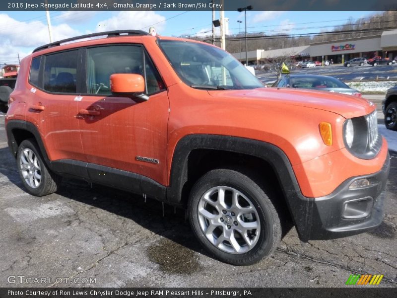 Omaha Orange / Bark Brown/Ski Grey 2016 Jeep Renegade Latitude 4x4