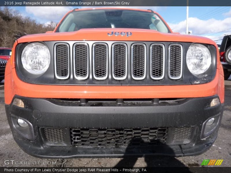 Omaha Orange / Bark Brown/Ski Grey 2016 Jeep Renegade Latitude 4x4