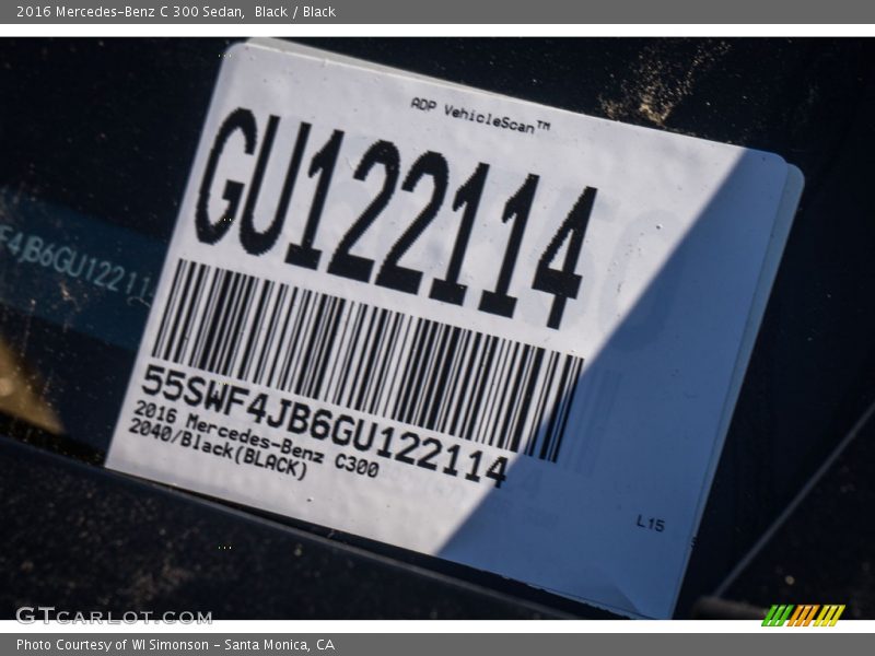 Black / Black 2016 Mercedes-Benz C 300 Sedan