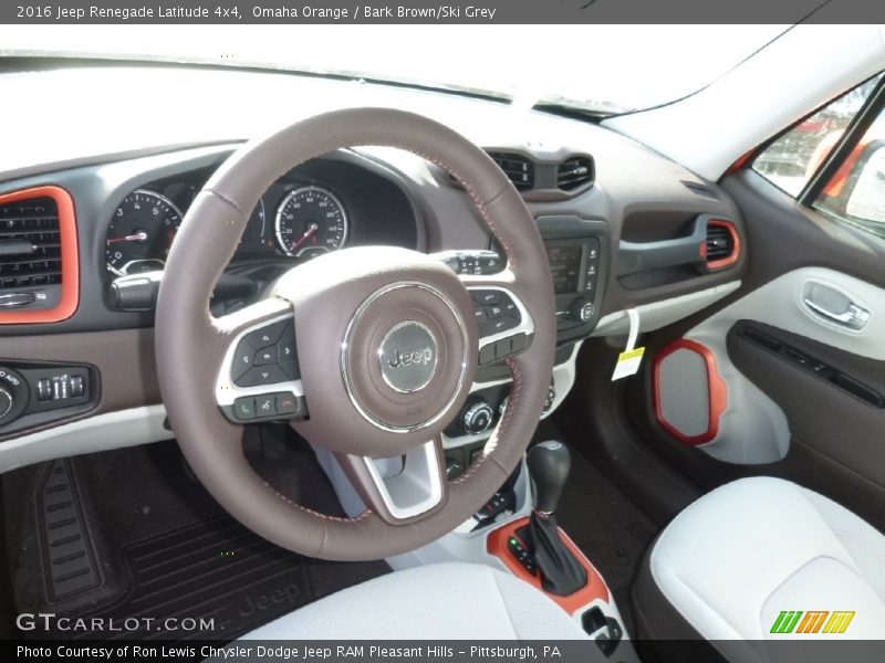 Omaha Orange / Bark Brown/Ski Grey 2016 Jeep Renegade Latitude 4x4