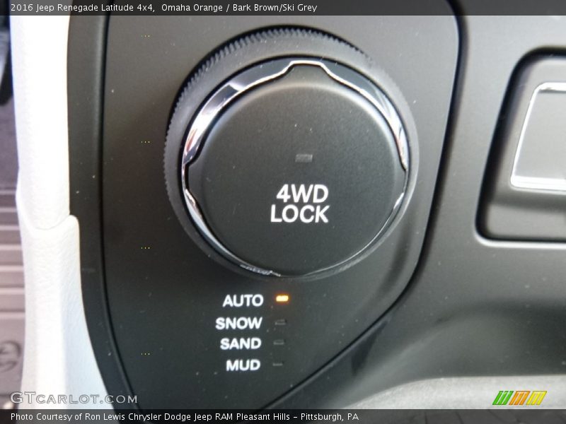 Omaha Orange / Bark Brown/Ski Grey 2016 Jeep Renegade Latitude 4x4