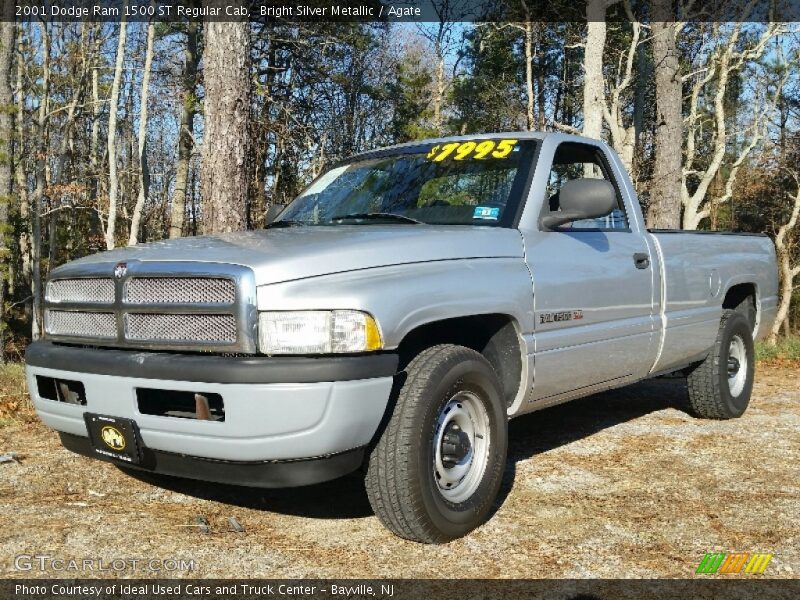 Bright Silver Metallic / Agate 2001 Dodge Ram 1500 ST Regular Cab