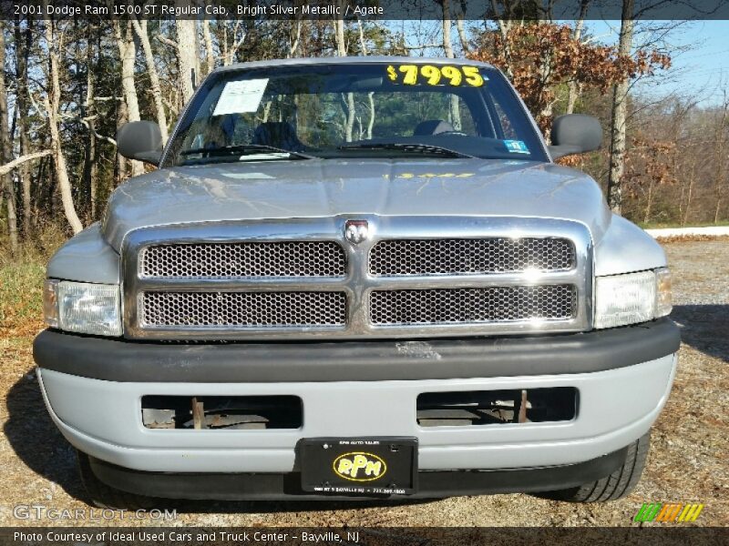 Bright Silver Metallic / Agate 2001 Dodge Ram 1500 ST Regular Cab