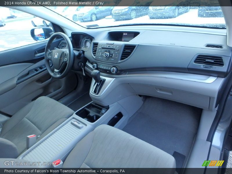 Polished Metal Metallic / Gray 2014 Honda CR-V LX AWD