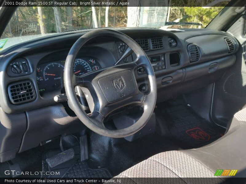 Bright Silver Metallic / Agate 2001 Dodge Ram 1500 ST Regular Cab