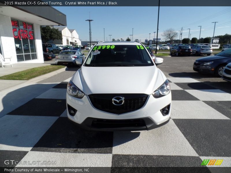 Crystal White Pearl Mica / Black 2015 Mazda CX-5 Grand Touring