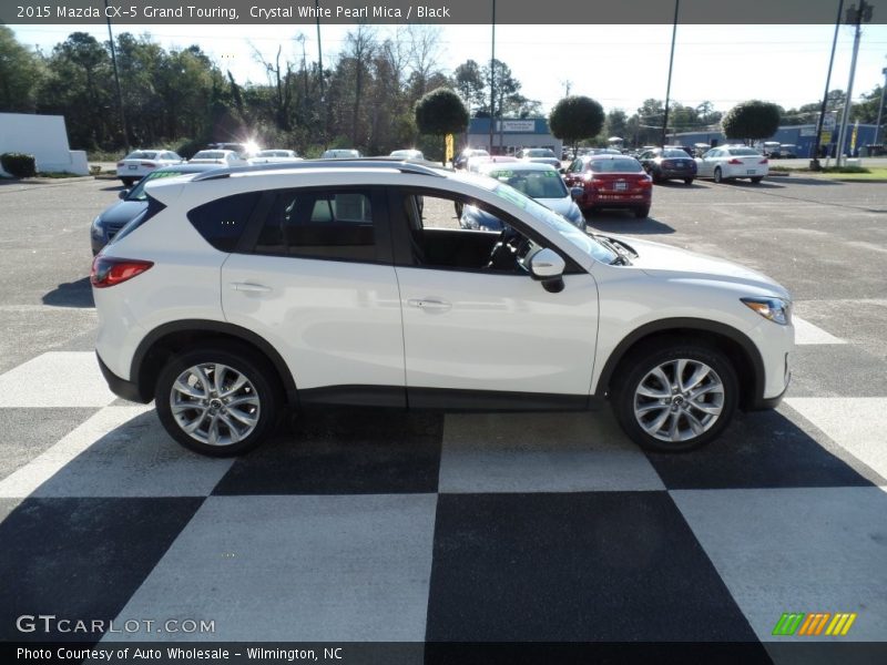 Crystal White Pearl Mica / Black 2015 Mazda CX-5 Grand Touring