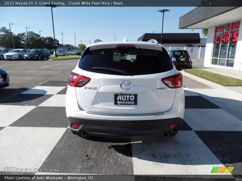 Crystal White Pearl Mica / Black 2015 Mazda CX-5 Grand Touring