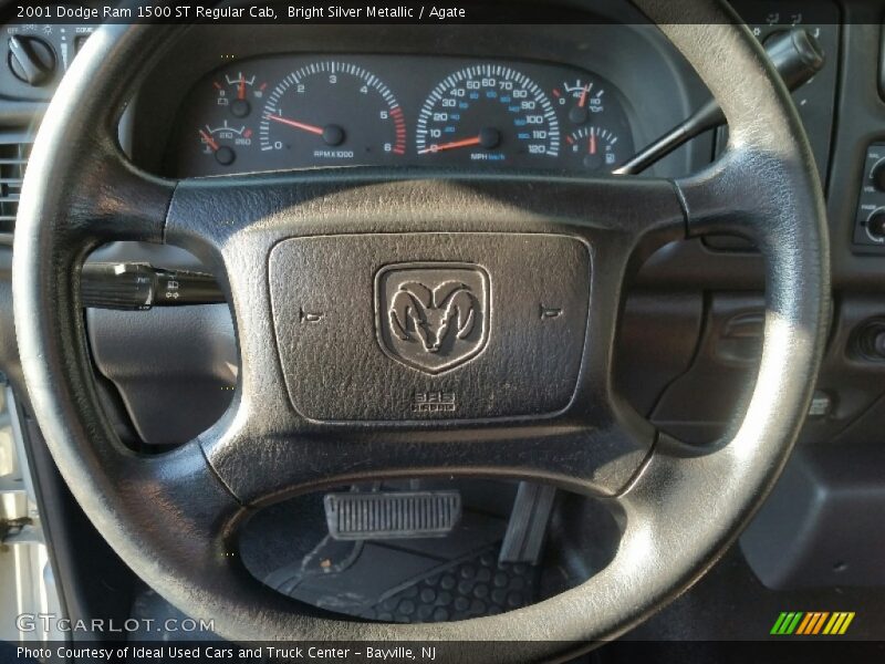 Bright Silver Metallic / Agate 2001 Dodge Ram 1500 ST Regular Cab
