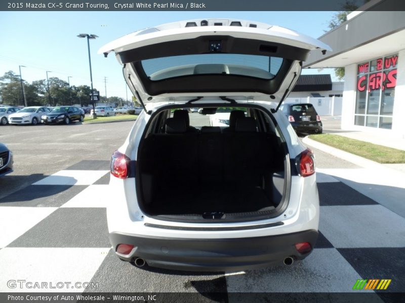Crystal White Pearl Mica / Black 2015 Mazda CX-5 Grand Touring