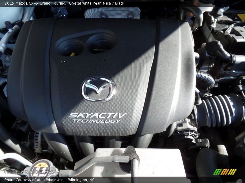 Crystal White Pearl Mica / Black 2015 Mazda CX-5 Grand Touring