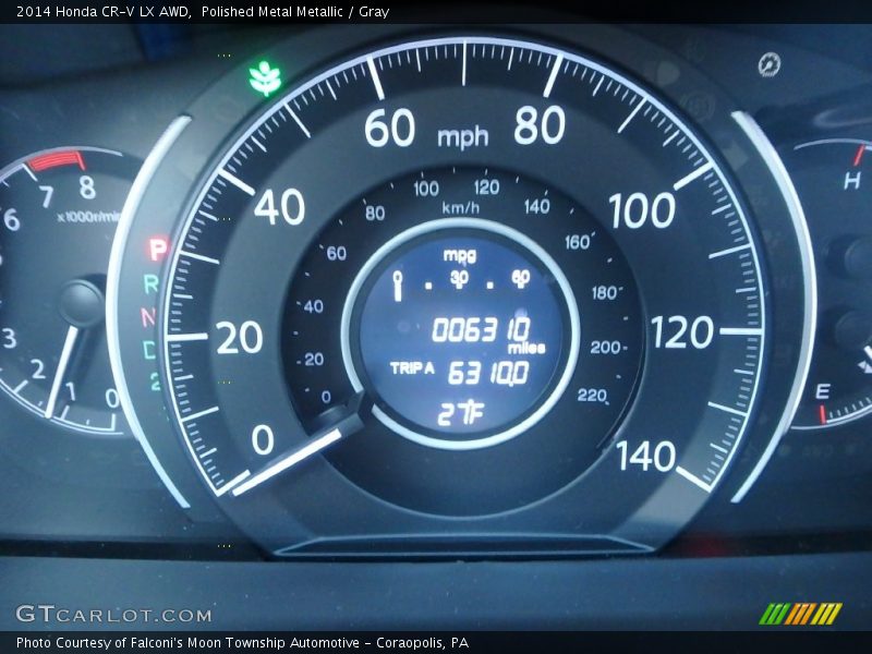 Polished Metal Metallic / Gray 2014 Honda CR-V LX AWD