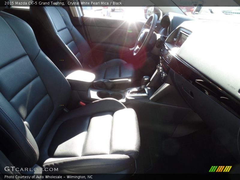 Crystal White Pearl Mica / Black 2015 Mazda CX-5 Grand Touring