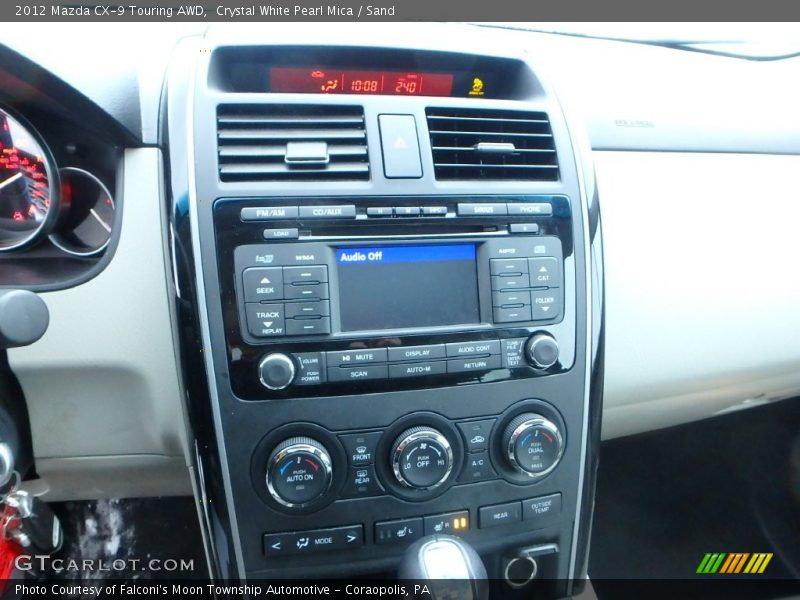 Crystal White Pearl Mica / Sand 2012 Mazda CX-9 Touring AWD