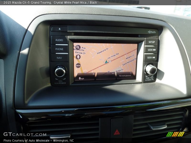 Crystal White Pearl Mica / Black 2015 Mazda CX-5 Grand Touring
