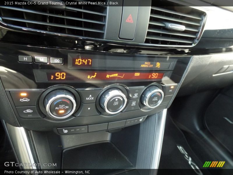 Crystal White Pearl Mica / Black 2015 Mazda CX-5 Grand Touring