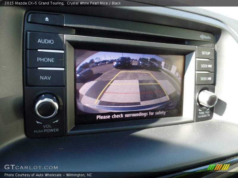 Crystal White Pearl Mica / Black 2015 Mazda CX-5 Grand Touring