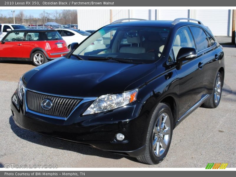 Obsidian Black / Parchment/Brown Walnut 2010 Lexus RX 350