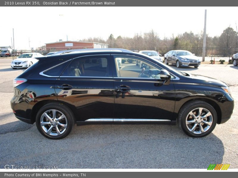 Obsidian Black / Parchment/Brown Walnut 2010 Lexus RX 350