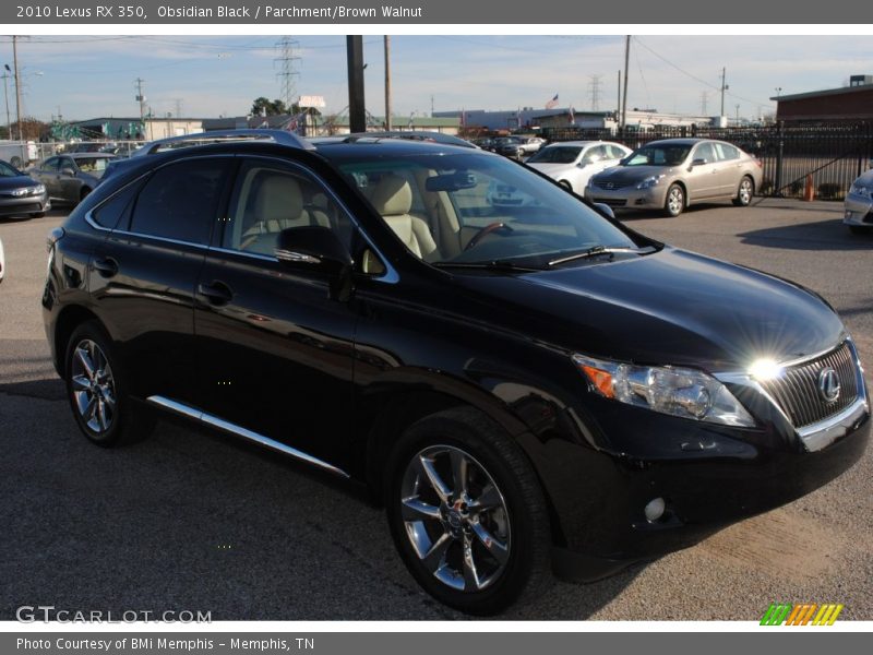 Obsidian Black / Parchment/Brown Walnut 2010 Lexus RX 350