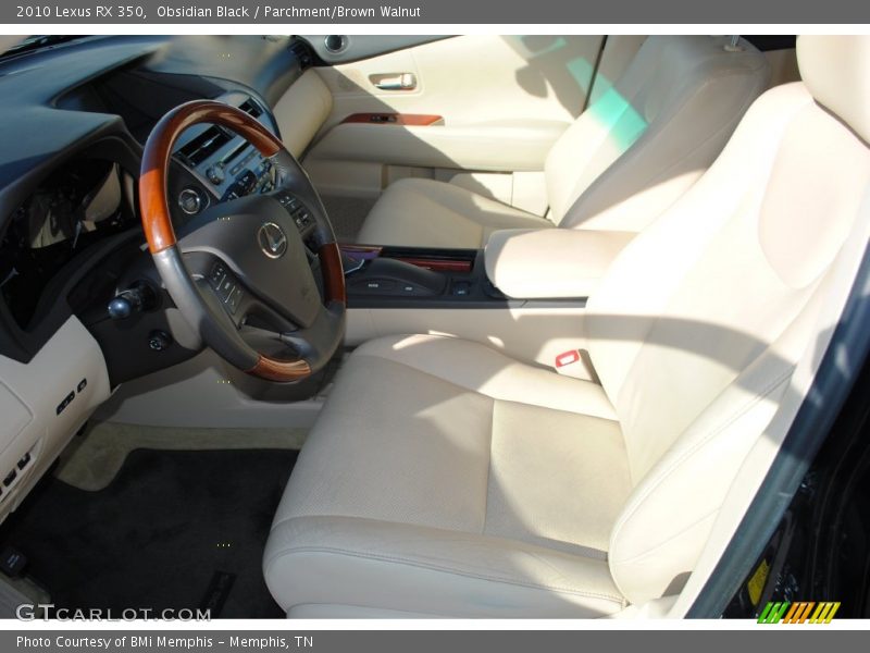 Obsidian Black / Parchment/Brown Walnut 2010 Lexus RX 350