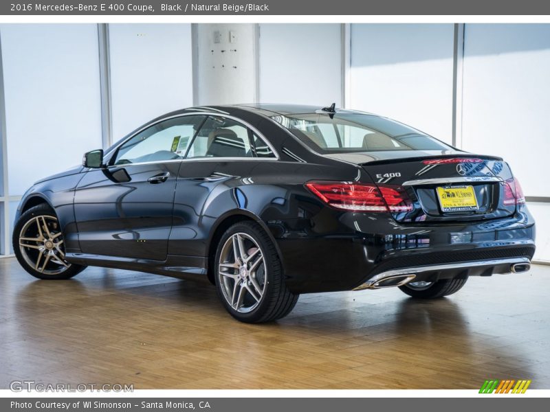 Black / Natural Beige/Black 2016 Mercedes-Benz E 400 Coupe