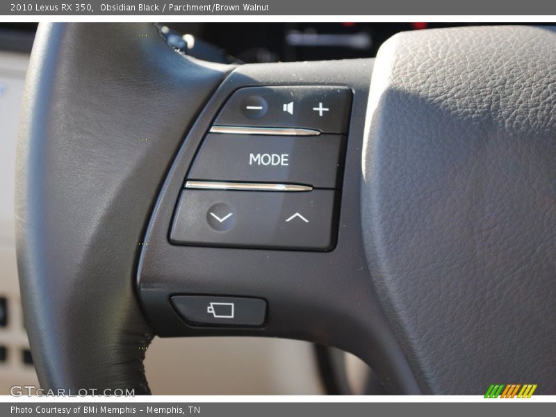 Obsidian Black / Parchment/Brown Walnut 2010 Lexus RX 350