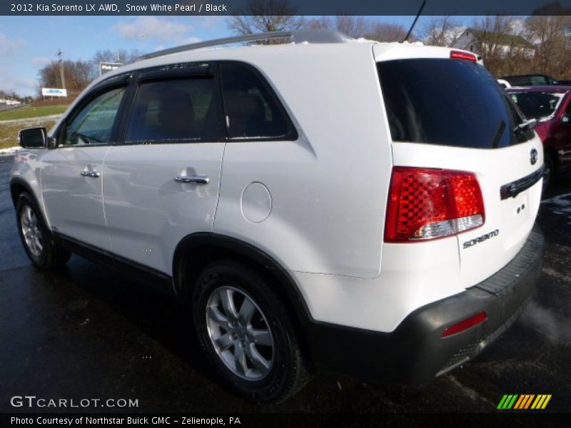 Snow White Pearl / Black 2012 Kia Sorento LX AWD