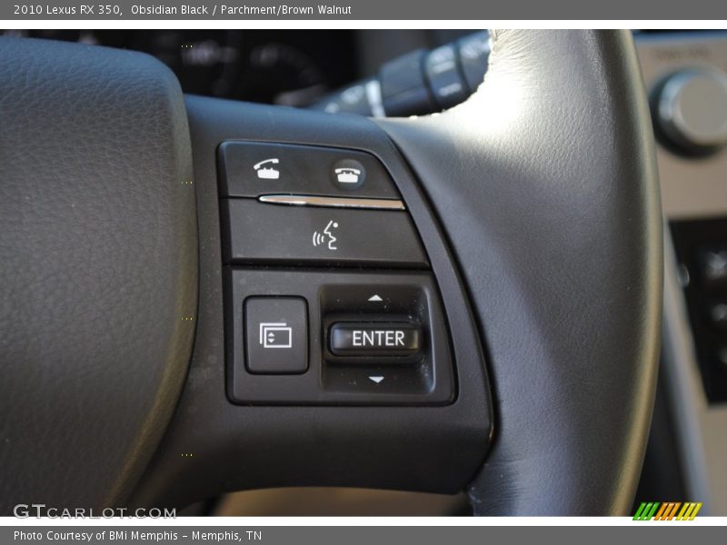 Obsidian Black / Parchment/Brown Walnut 2010 Lexus RX 350