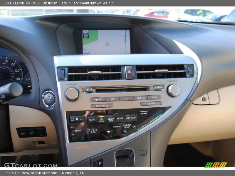 Obsidian Black / Parchment/Brown Walnut 2010 Lexus RX 350