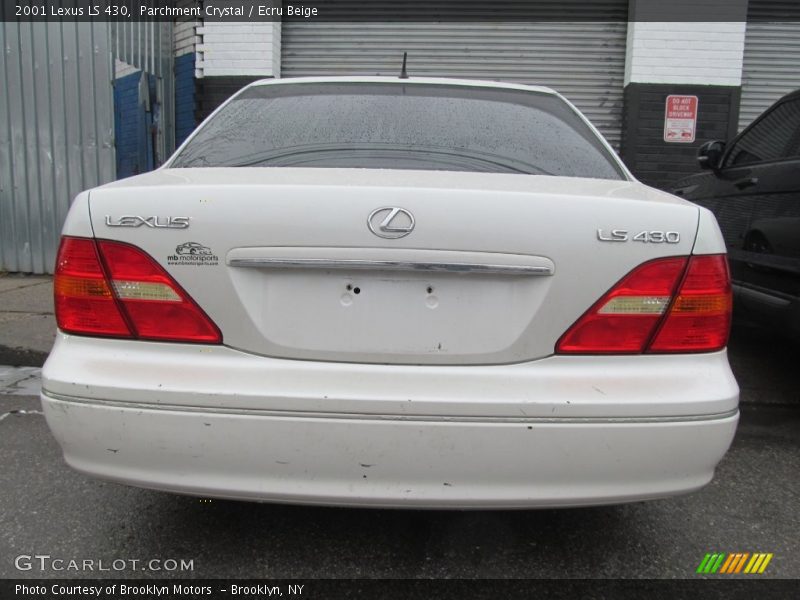 Parchment Crystal / Ecru Beige 2001 Lexus LS 430