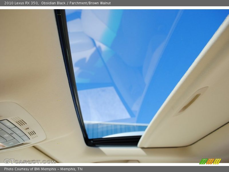 Obsidian Black / Parchment/Brown Walnut 2010 Lexus RX 350