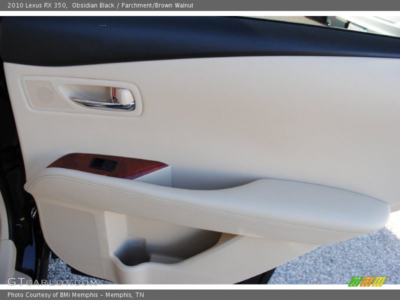 Obsidian Black / Parchment/Brown Walnut 2010 Lexus RX 350