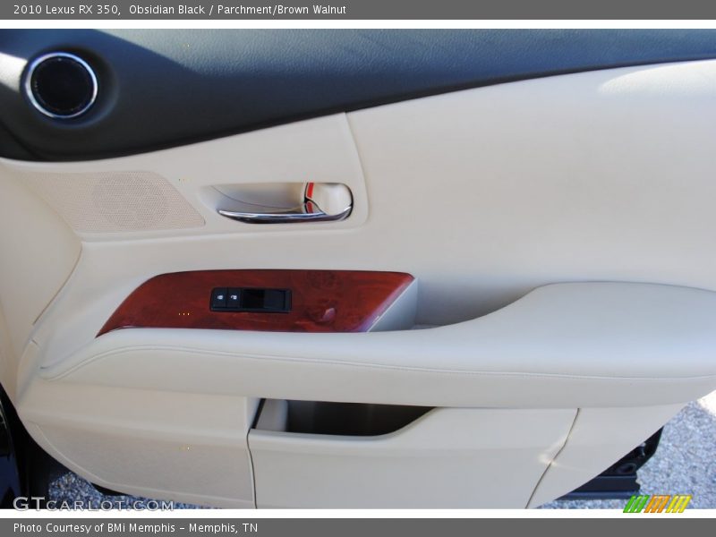 Obsidian Black / Parchment/Brown Walnut 2010 Lexus RX 350