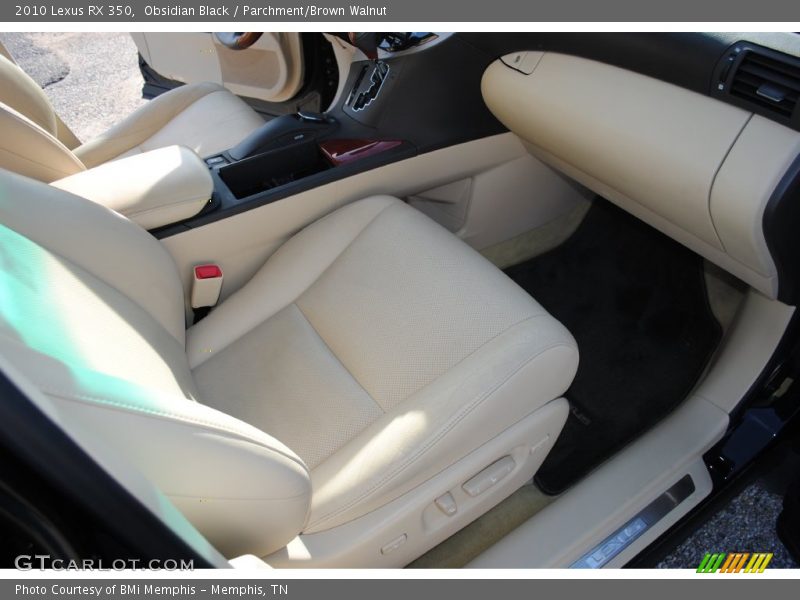 Obsidian Black / Parchment/Brown Walnut 2010 Lexus RX 350