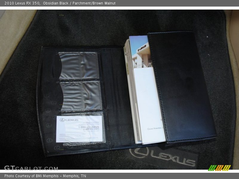 Obsidian Black / Parchment/Brown Walnut 2010 Lexus RX 350