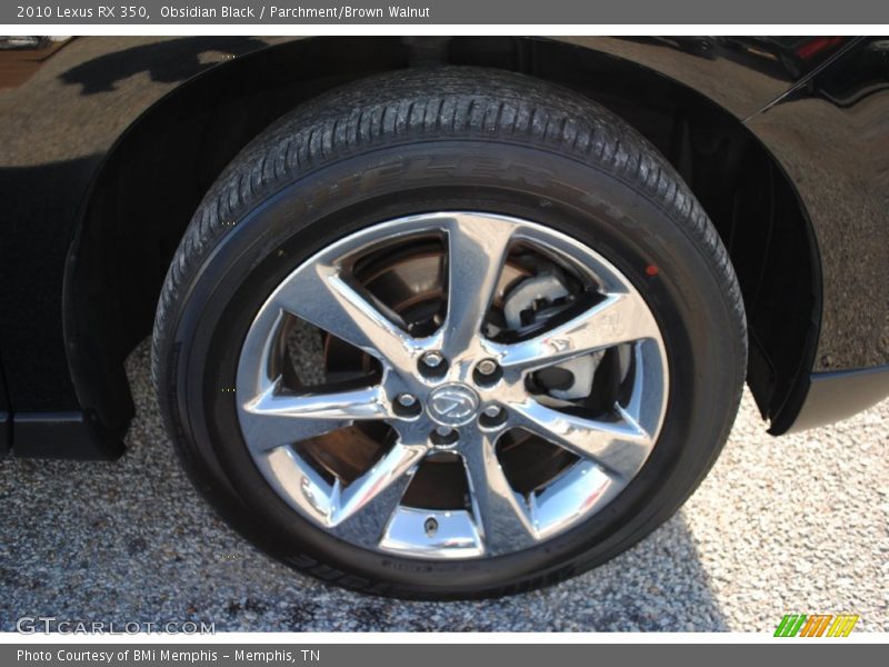 Obsidian Black / Parchment/Brown Walnut 2010 Lexus RX 350