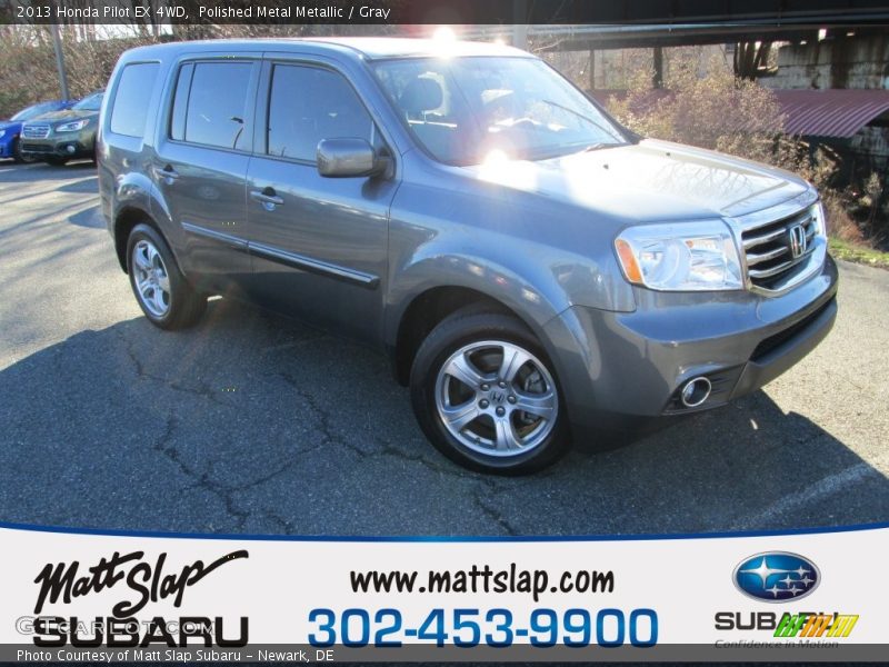 Polished Metal Metallic / Gray 2013 Honda Pilot EX 4WD