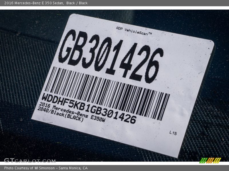 Black / Black 2016 Mercedes-Benz E 350 Sedan