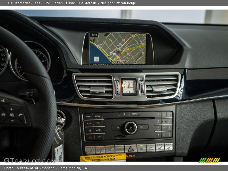 Controls of 2016 E 350 Sedan