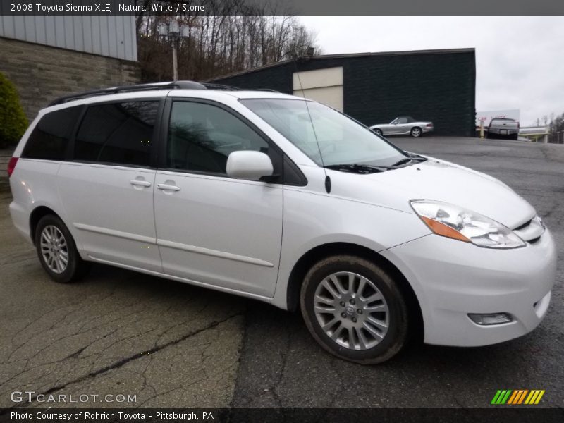 Natural White / Stone 2008 Toyota Sienna XLE