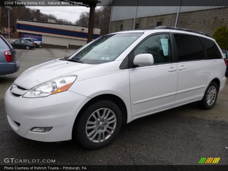 Natural White / Stone 2008 Toyota Sienna XLE